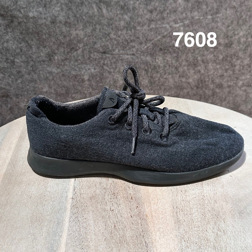 Allbirds Wool Runner Mens 10 True Black Merino Wool Sneakers Sustainable Shoes